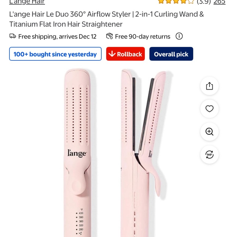Lange Le Duo Hair Styler - Pink - Picture 6 of 6
